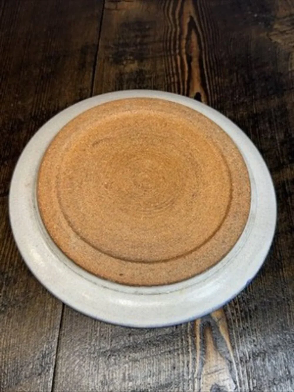 Butter Cheese Dish Pottery Glazed‎ Stoneware Blue Gray with Dome Lid Cover